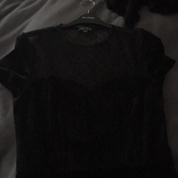 Miss selfridge mesh velvet dress - Picture 4 of 5